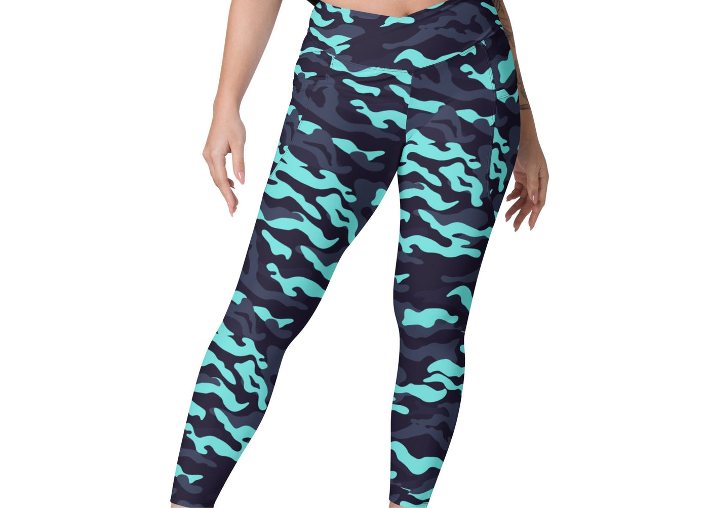 CamoFit Crossover Leggings with Pockets