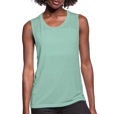 Functional Fitwear Flowy Muscle Tank - dusty mint blue