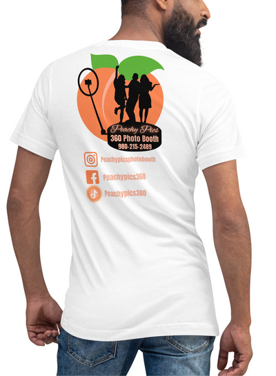 Peachy Pics Unisex Short Sleeve V-Neck T-Shirt