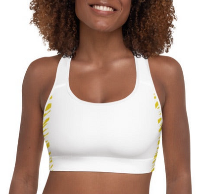 Wild Pineapple Padded Sports Bra