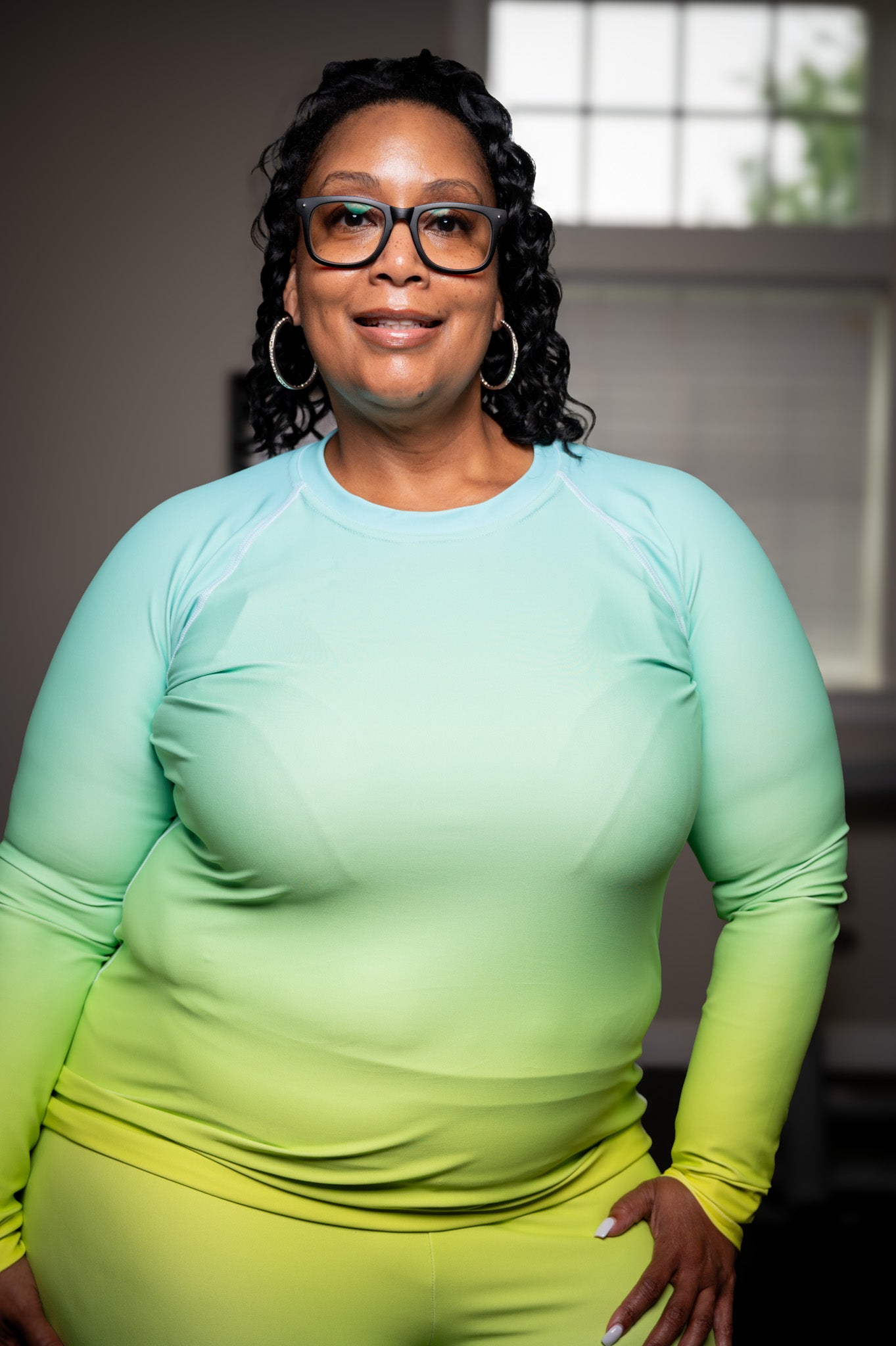 Citrus Mellow Ombre Fitness Shirt