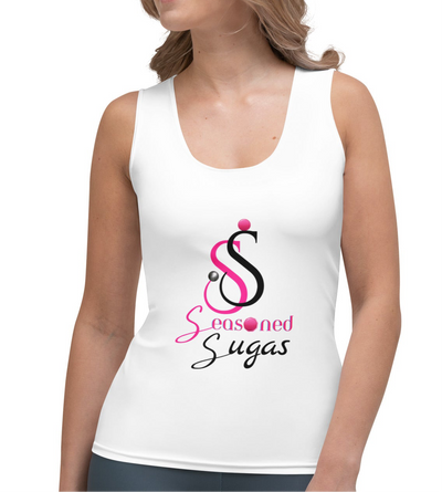 Seasoned Sugas White Tank Top