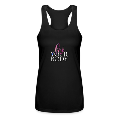 Body Love Women’s Performance Racerback Tank Top - black