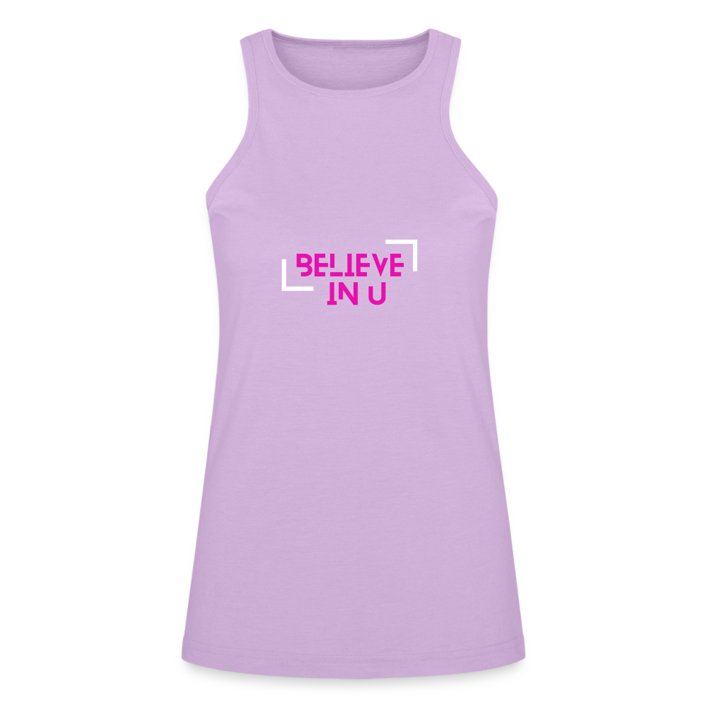 Believe Women’s Racerback Tank - lilac