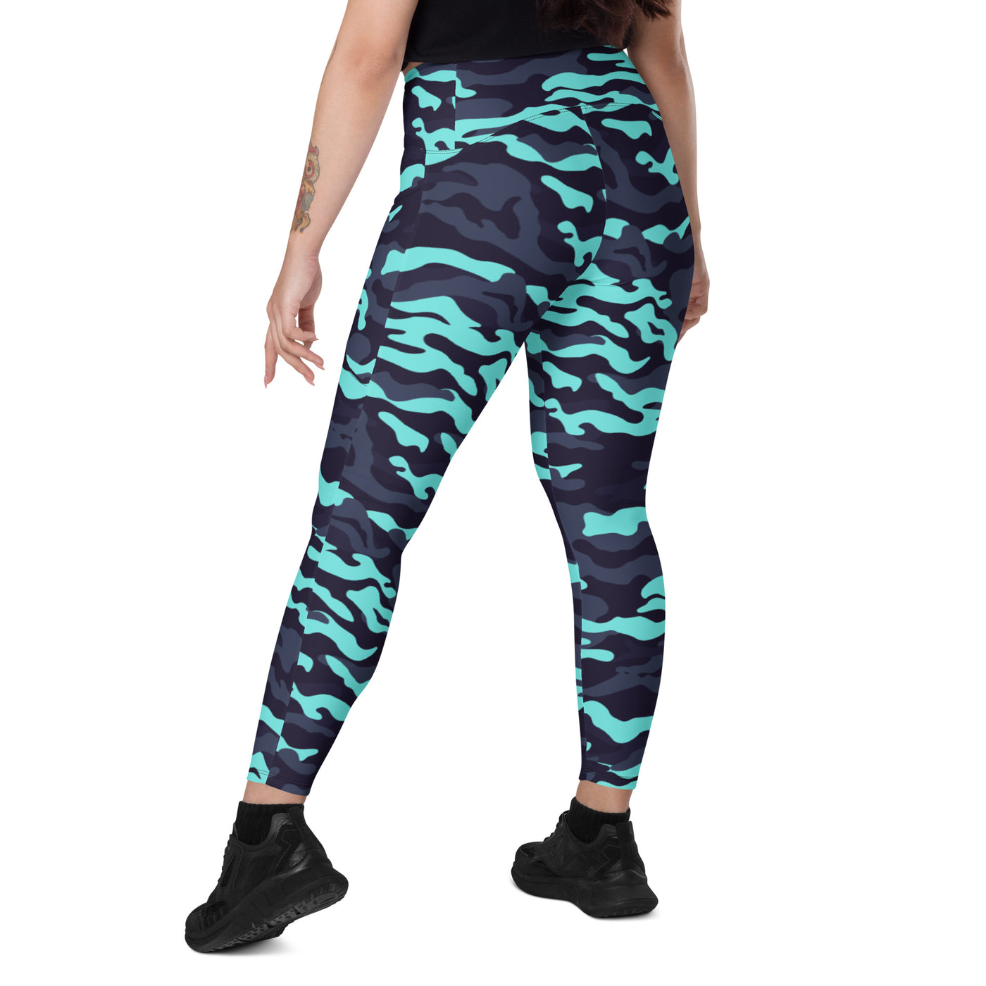 CamoFit Crossover Leggings with Pockets