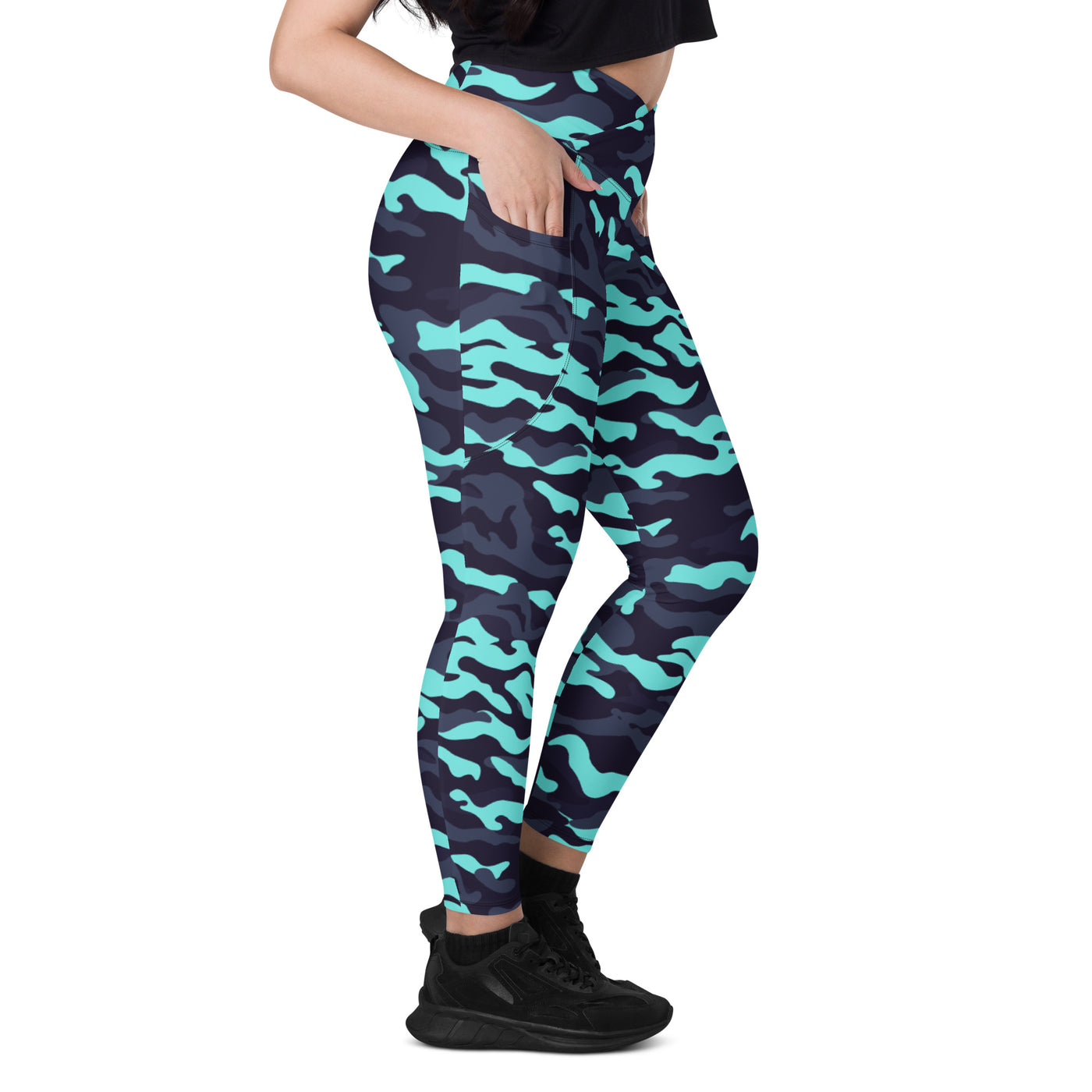 CamoFit Crossover Leggings with Pockets