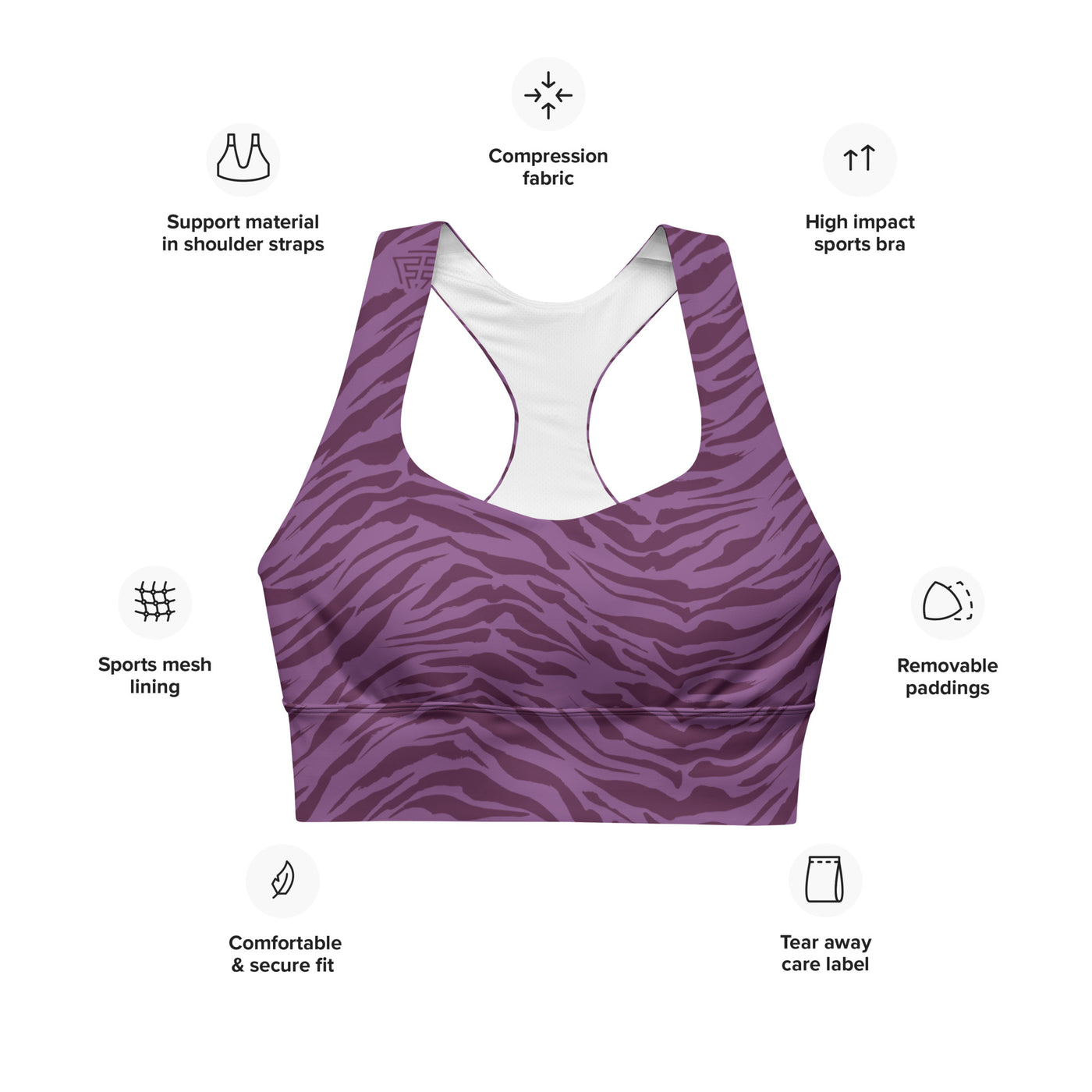 High Impact Lavender Love Bra