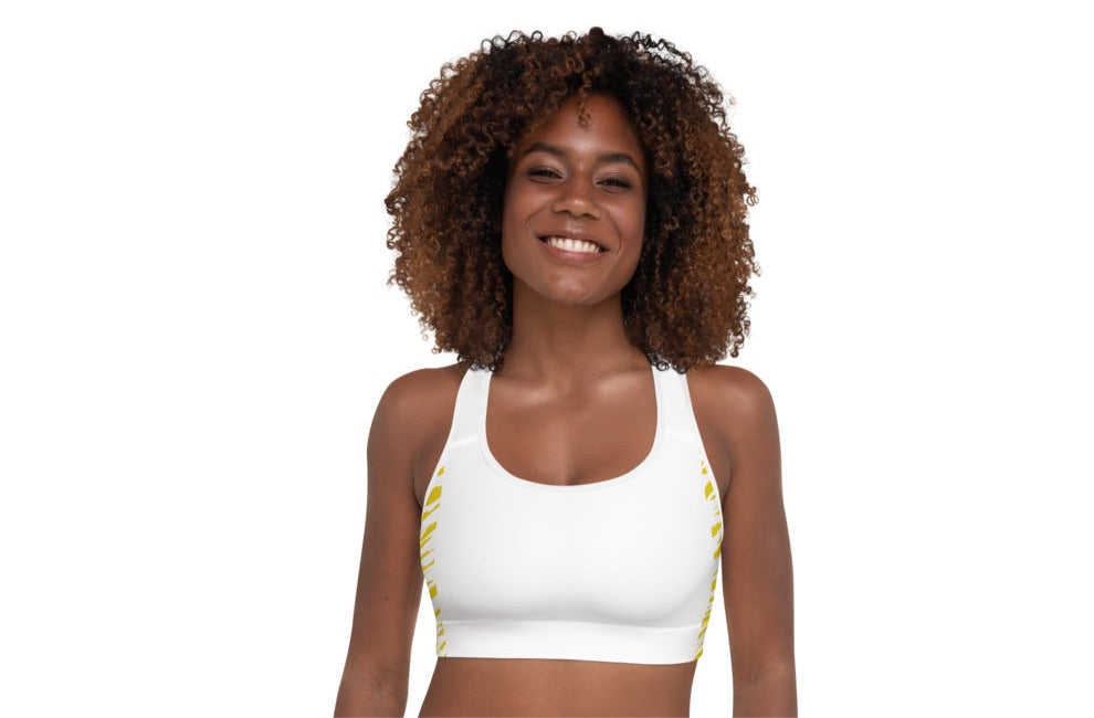 Wild Pineapple Padded Sports Bra