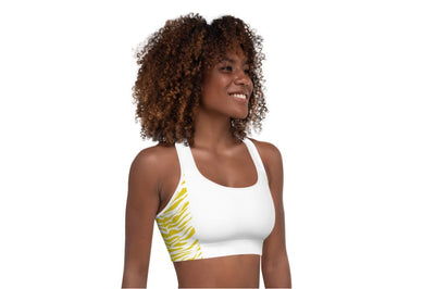 Wild Pineapple Padded Sports Bra