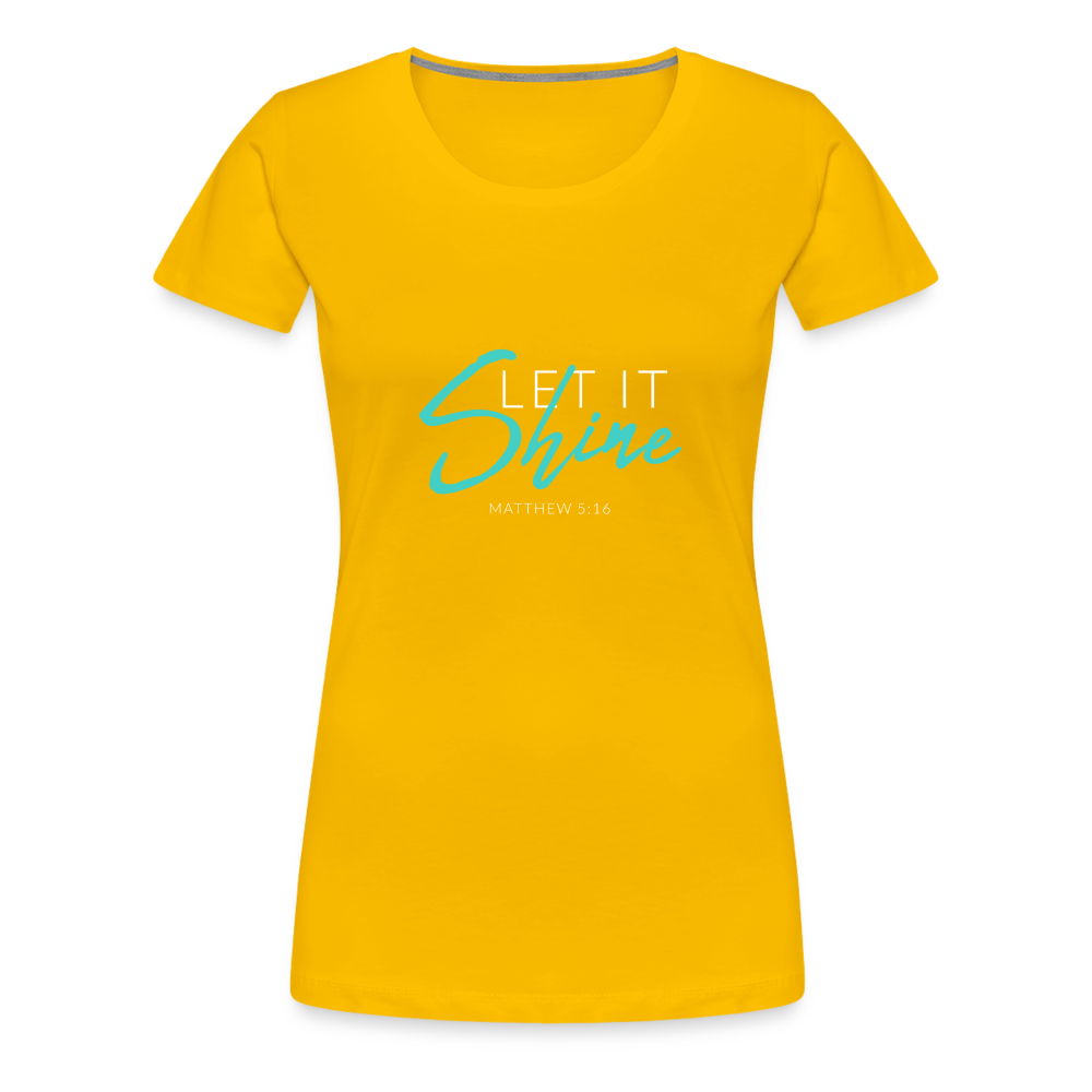 Shine Women’s Premium T-Shirt - sun yellow