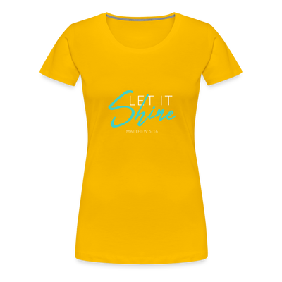 Shine Women’s Premium T-Shirt - sun yellow