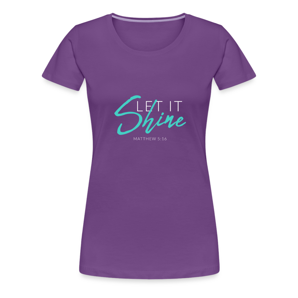 Shine Women’s Premium T-Shirt - purple