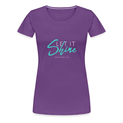 Shine Women’s Premium T-Shirt - purple