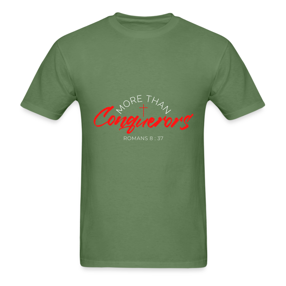 More Than Conquerors Ultra Cotton Adult T-Shirt - military green